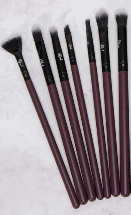 7 pcs of Thin purple Brushes