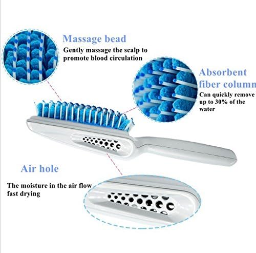 Microfiber Bristles Quick Absorbent Dry Comb