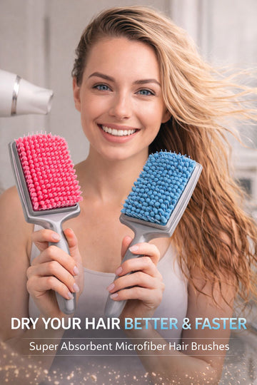 Microfiber Bristles Quick Absorbent Dry Comb