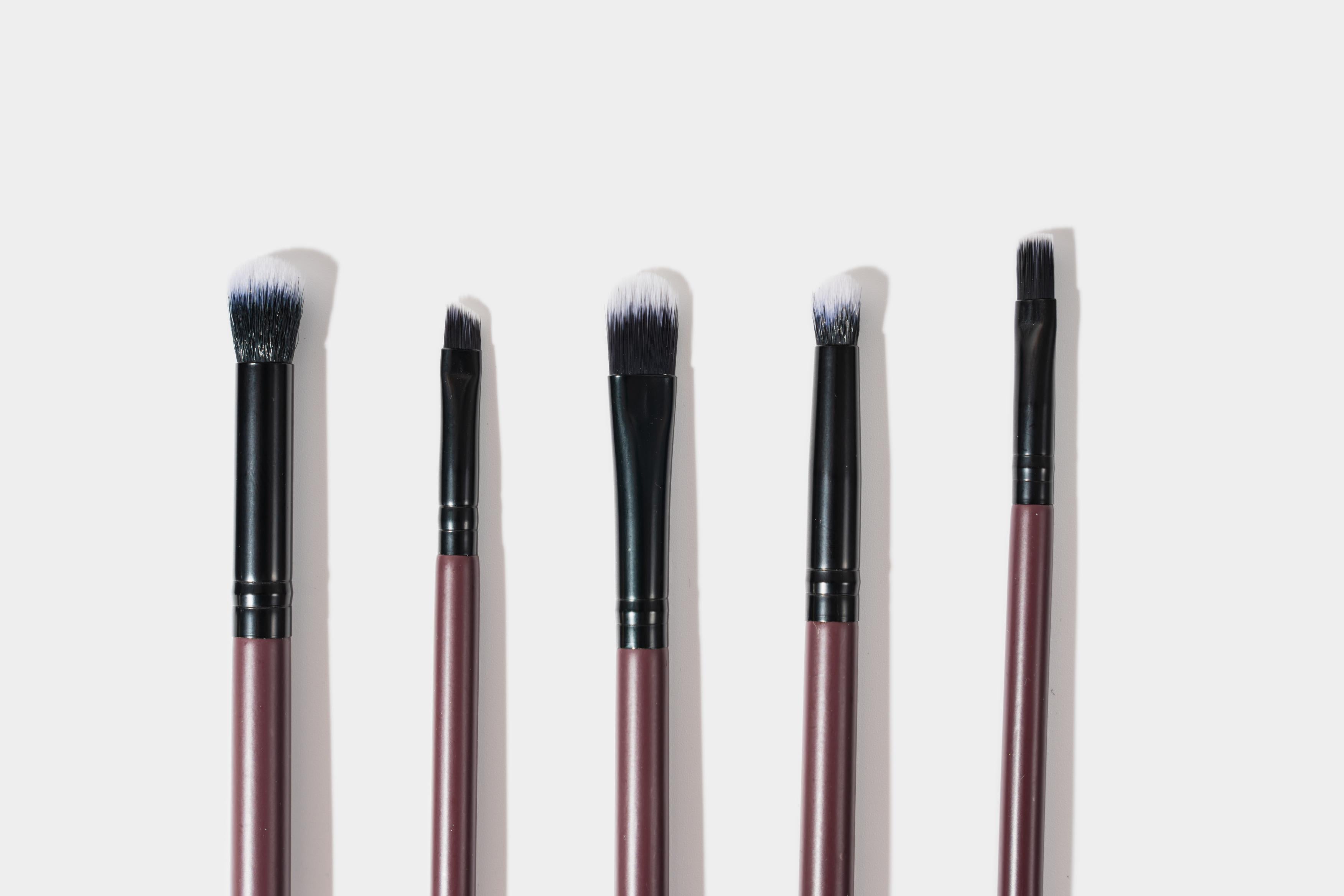 7 pcs of Thin purple Brushes
